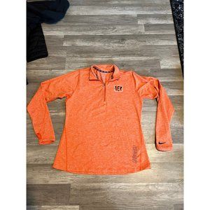 Nike Cincinatti Bengals Dri-Fit Zip Pullover Large